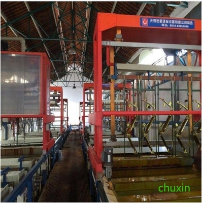 Dây chuyền sản xuất mạ điện OEM Niken Chromium Đường sắt cao và thấp Bốn lớp