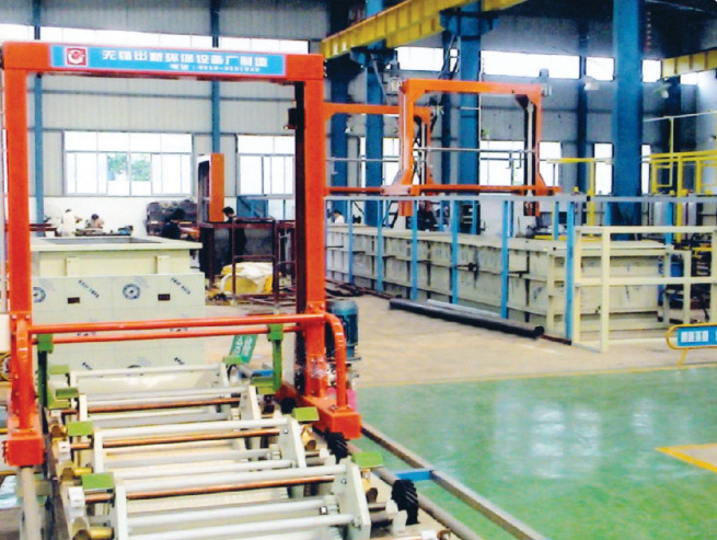 Dây chuyền mạ kẽm loại đẩy Treo tự động